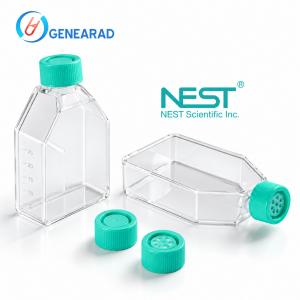 فلاسک کشت سلول T25 برند NEST با سطح TC-Treated و درب فیلتر‌دار